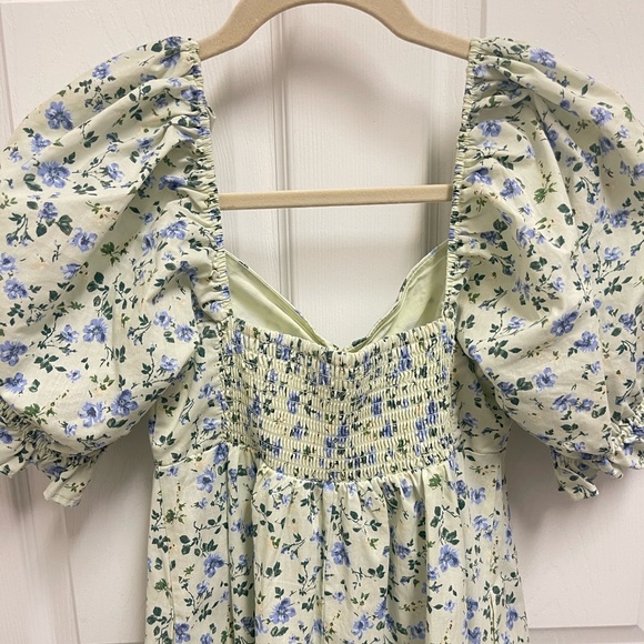 Abercrombie & Fitch Green Floral Midi Dress - Picture 11 of 13